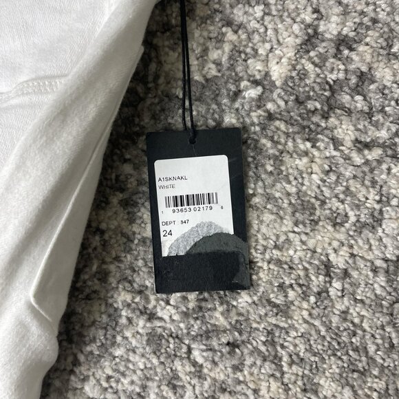 Joe's Jeans Jeans Womens 24 White Skinny Ankle Flawless Raw Hem Stretch A51SKNAU - Picture 5 of 8